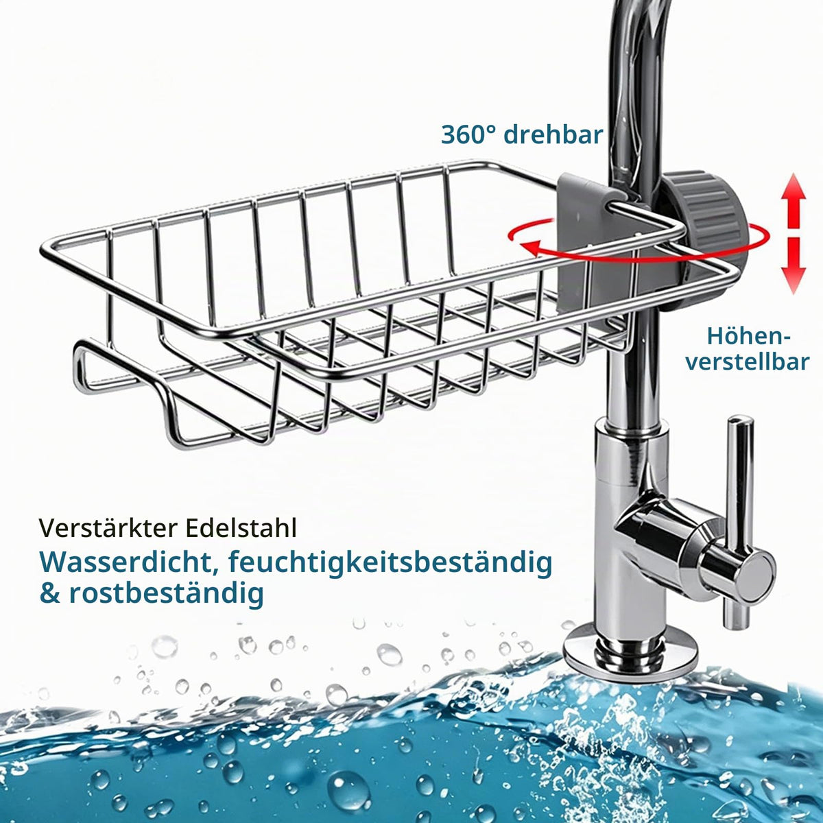 Sink Organizer Multi-Compartment Super Organizer for Kitchen & Bathroom – Universal