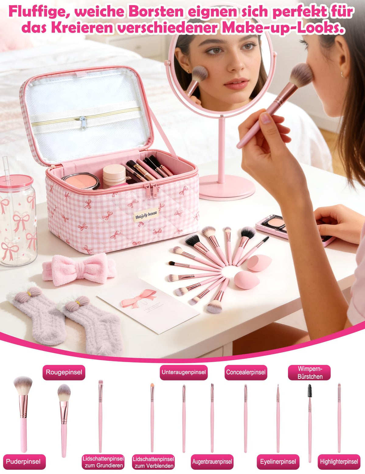Beauty Gift Set 26 Pieces for Girls Aged 12 – Pink