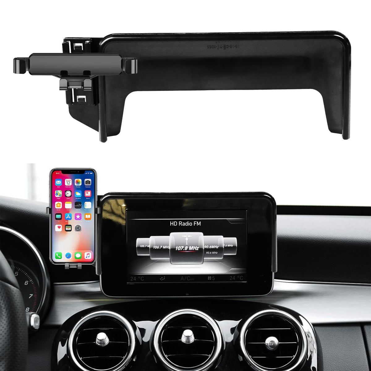 TTCR-II 7-inch Phone Holder for Mercedes Benz W205 & GLC – Compatible Smartphone Mount