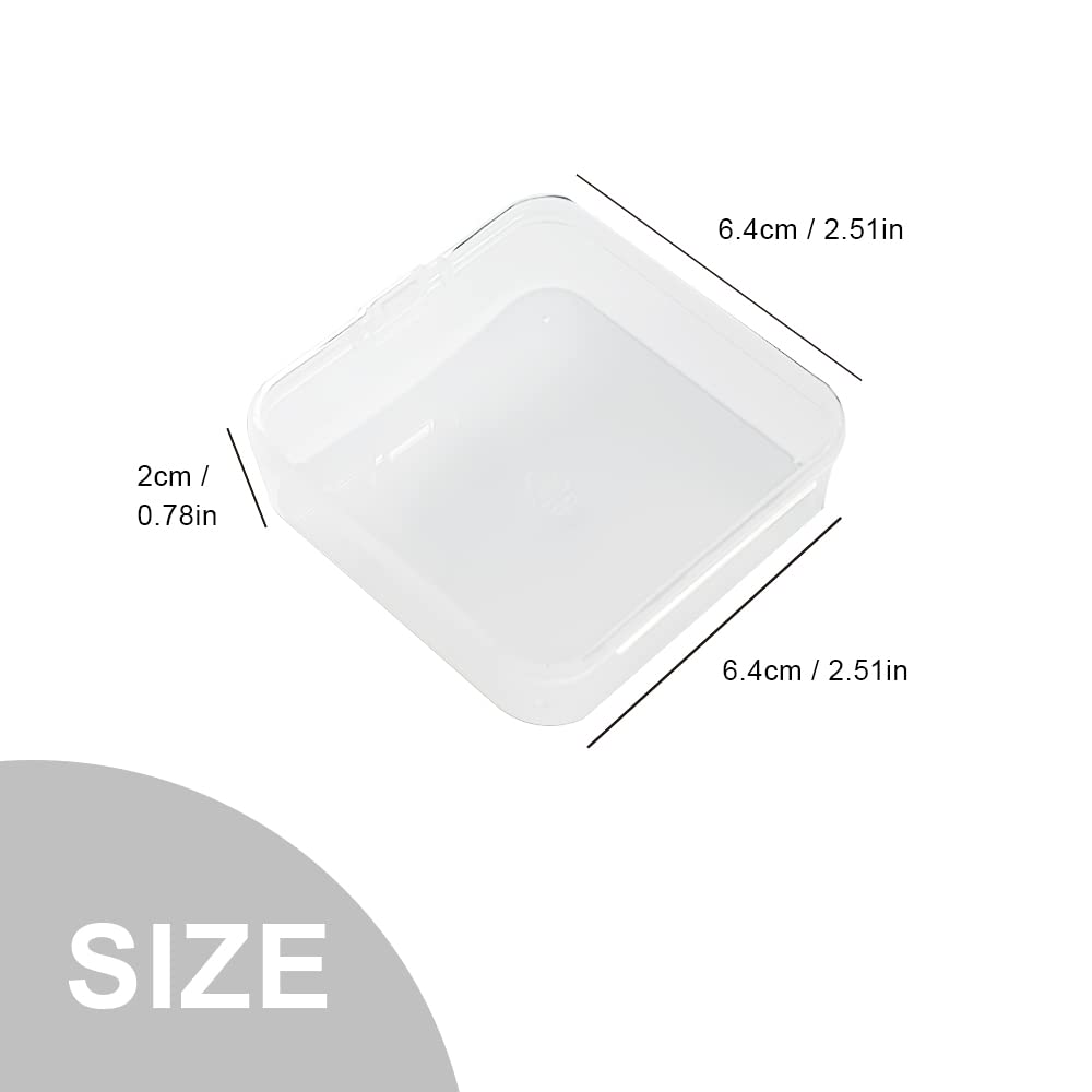 Plastic Storage Box 15 Compartments Transparent with Lid for Beads Jewellery Screws – Clear 6.4 x 6.4cm