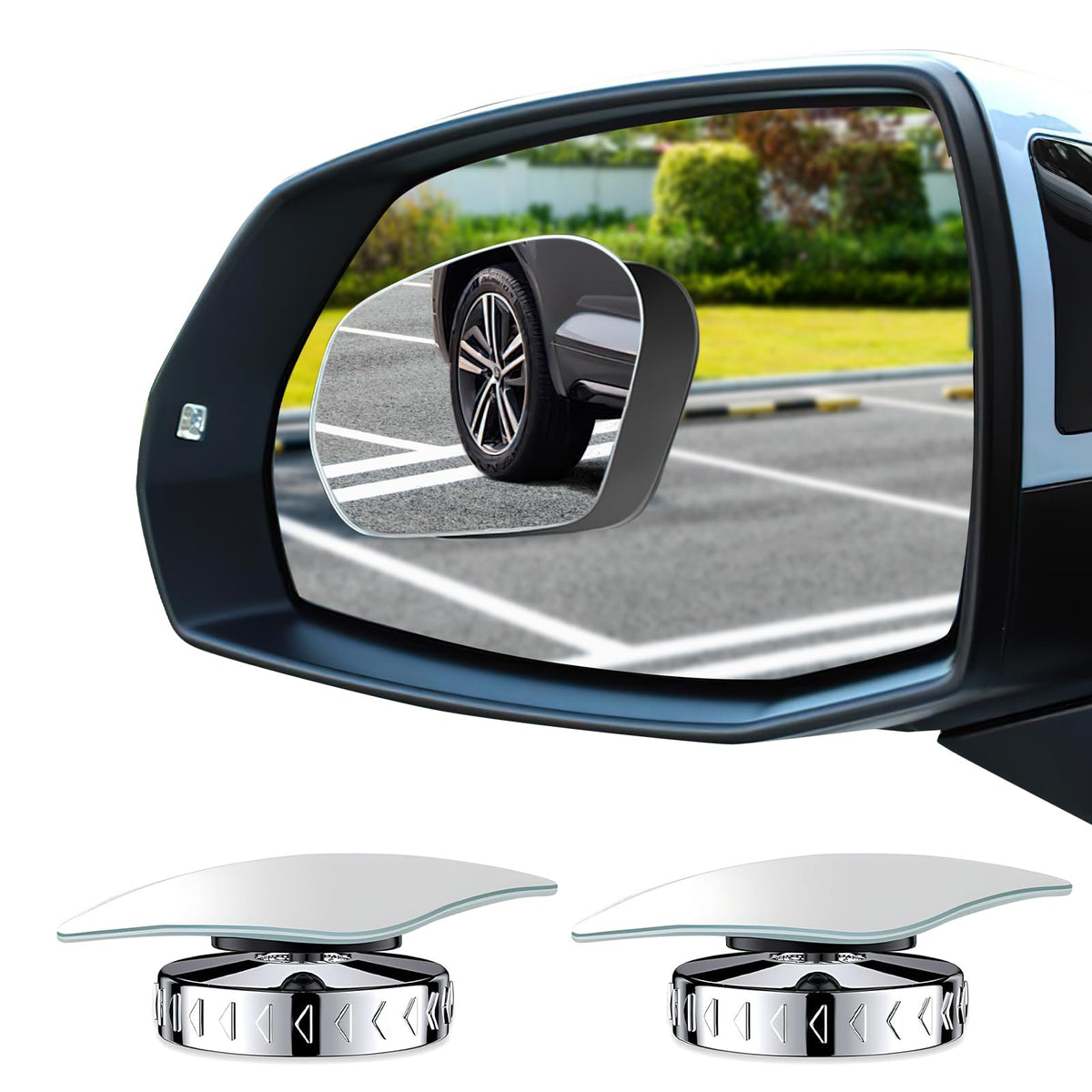 Blind Spot Mirrors Wide Angle Adhesive for Wing Mirrors 2-Pack – Universal