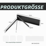 Wall-mounted 3-arm Guest Towel Rack No-drill Rotatable 180° – Grey