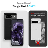 Husă de protecție TUDIA MergeGrip pentru Google Pixel 8 compatibilă MagSafe – Negru Mat