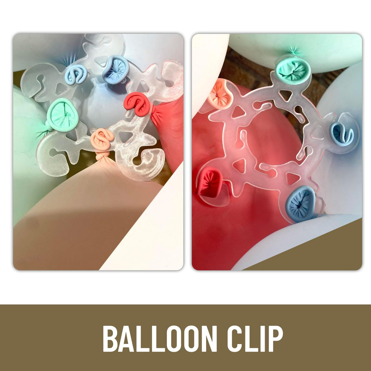 Balloon Clips Connectors for Arches & Decorations – 50-pack