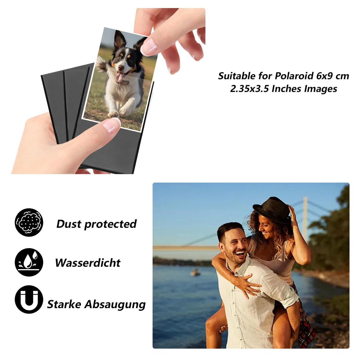 15-piece Magnetic Photo Frames Set – 9.3×6.3cm