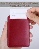 Luggage Tags 3-Pack PU Leather Privacy Cover Durable Travel ID – Assorted