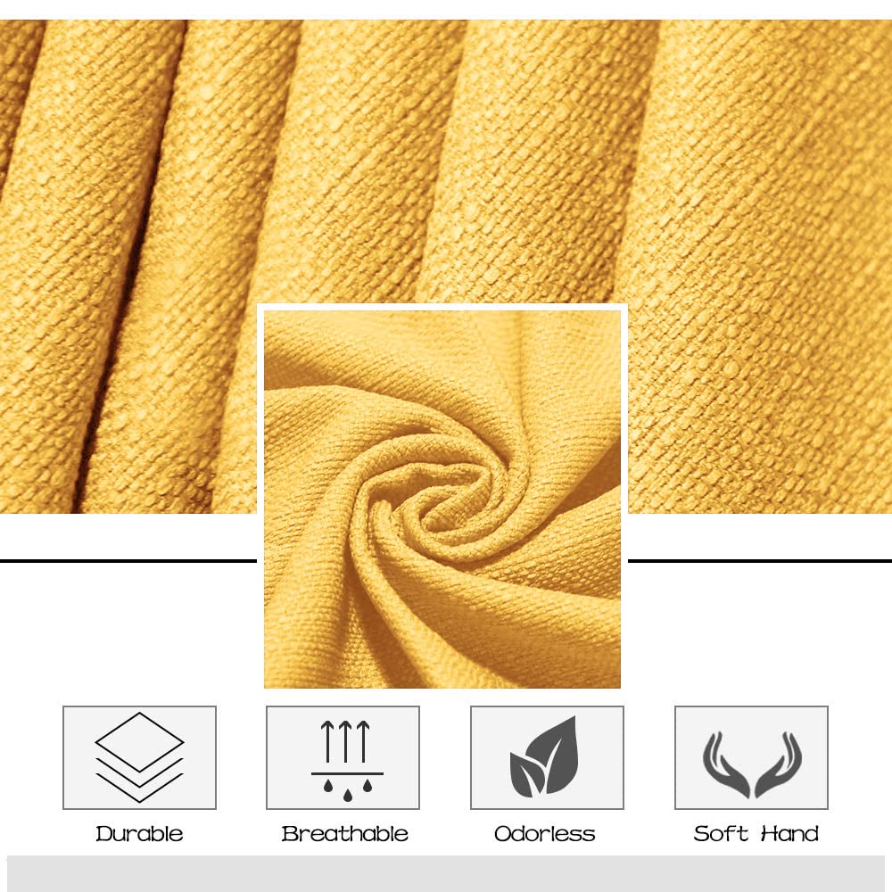 Set of 4 Placemats Linen-Look Water-Repellent Lotus Effect Practical Dining Mats – Grey 30x45 cm