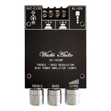 WANGCL ZK-1002MT 2 x 100W Bluetooth 5.0 Subwoofer Amplifier Board High Power Audio Stereo Amplifier Board AUX Bass Treble AMP