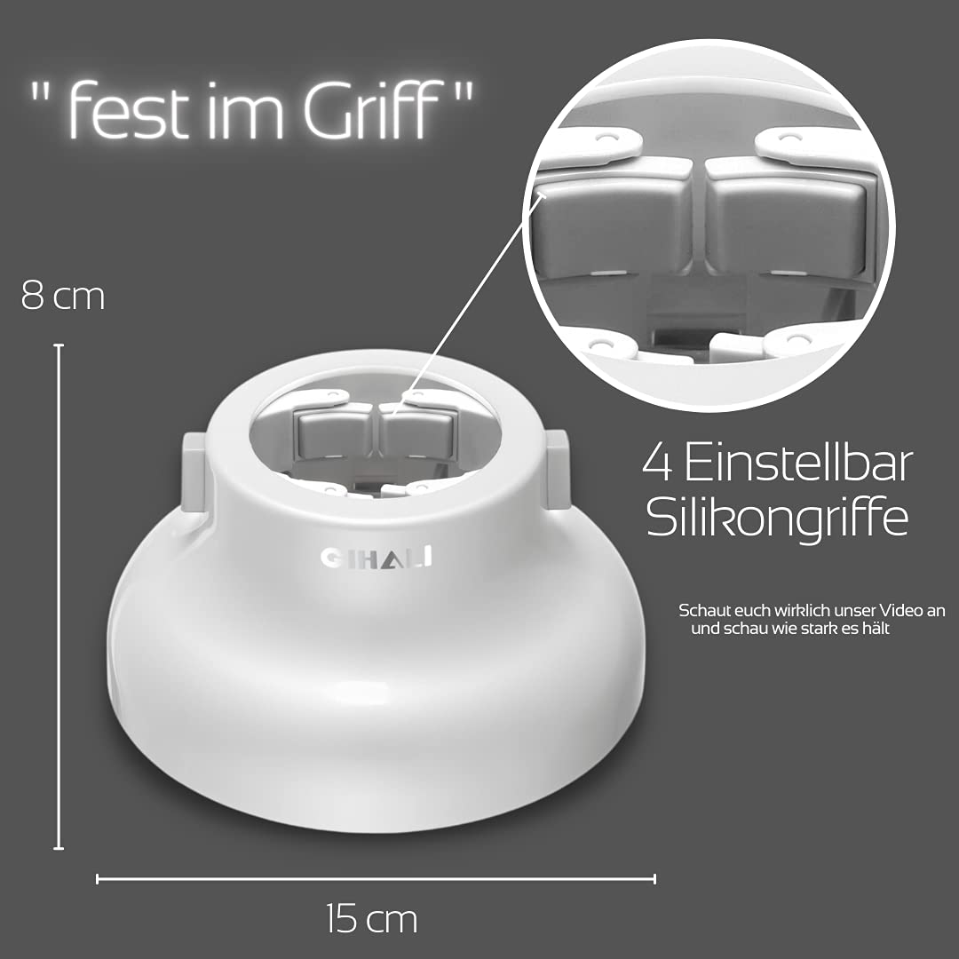 GIHALI Universal Hair Diffuser Strong Holding" Adaptable for Hair Dryers with 4.4cm to 6.6cm for Curly or Wavy Hair, Diffuser for Curly Hair, Hairdryer, Compatible (Black)