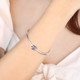 Sterling Silver Birthstone Charm Pendant Infinity – July