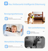VIM TAG 2.5K Indoor Surveillance Camera 5G WiFi AI Motion Detection – 360°