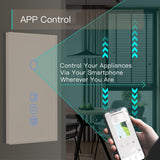 BSEED Alexa light switch with roller shutter switch, 1 compartment 1 way WiFi touch switch remote control with Smart Life/Tuya APP, smart roller shutter switch works with Alexa, Google Home, smart blind switch white