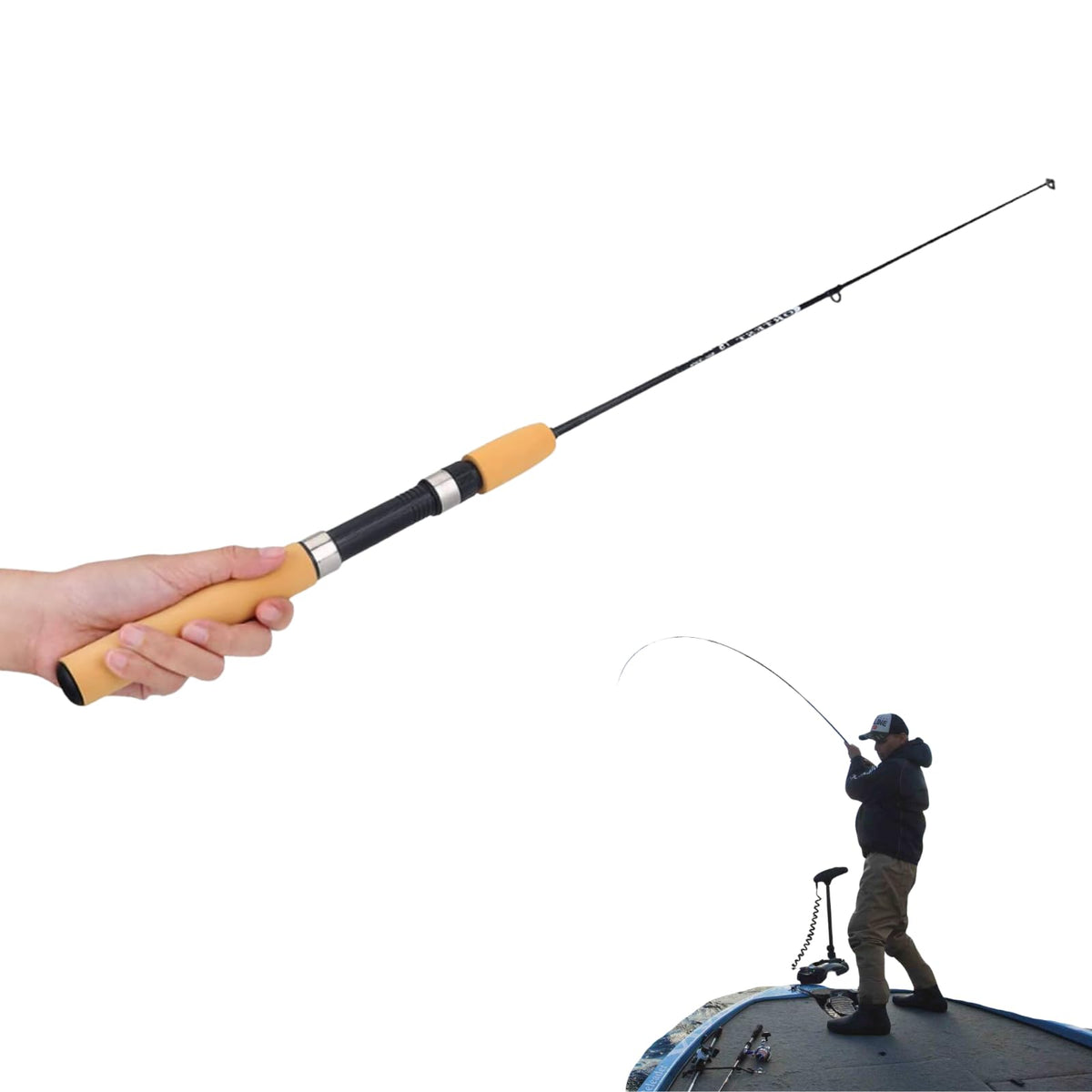 Telescopic Mini Pocket Fishing Rod Portable Sea Fishing Rod for Rivers Lakes Oceans – Mini