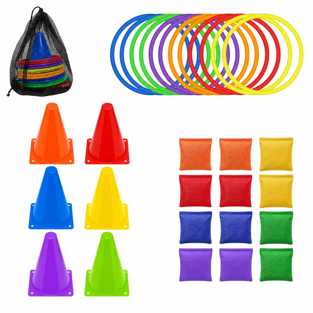 Kids Carnival Throwing Game Outdoor Target Toss – Pack