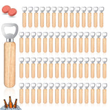Wooden Bottle Openers Set 30 Personalised Wooden Handles – Natural