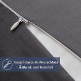 Fețe de pernă din microfibră moale hipoalergenică 30x50 cm, set 2 bucăți – Antracit