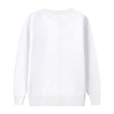 Girls' Knit Cardigan Long Sleeve Schoolwear – White Buttons 6-7 Years