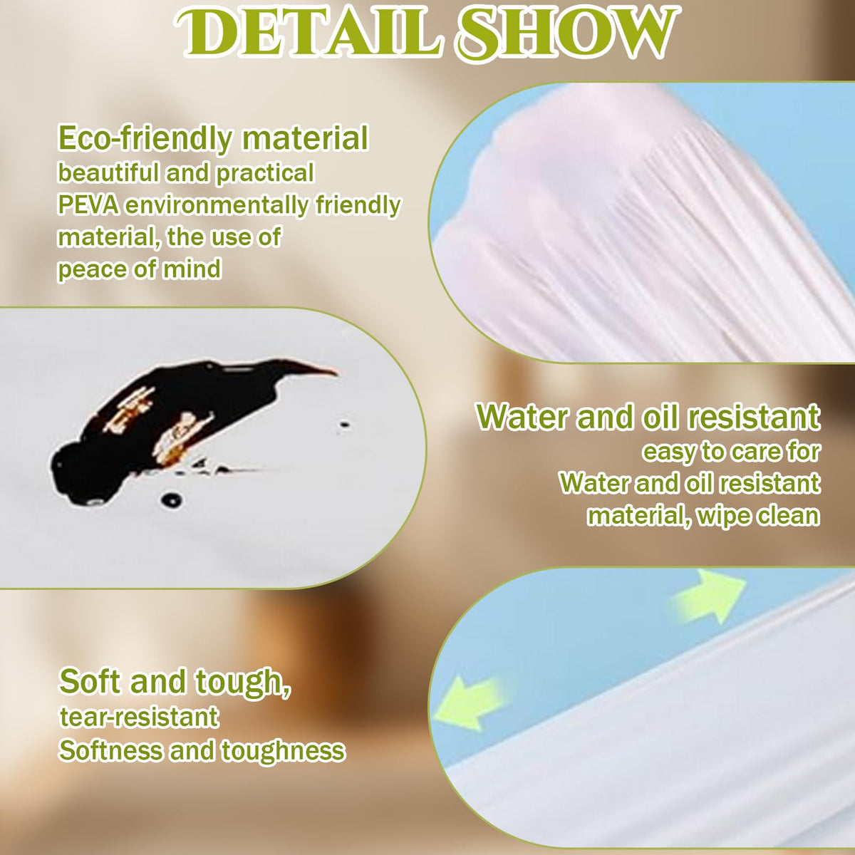 Round Disposable Tablecloth 213cm White 10pcs Waterproof & Stain-Resistant