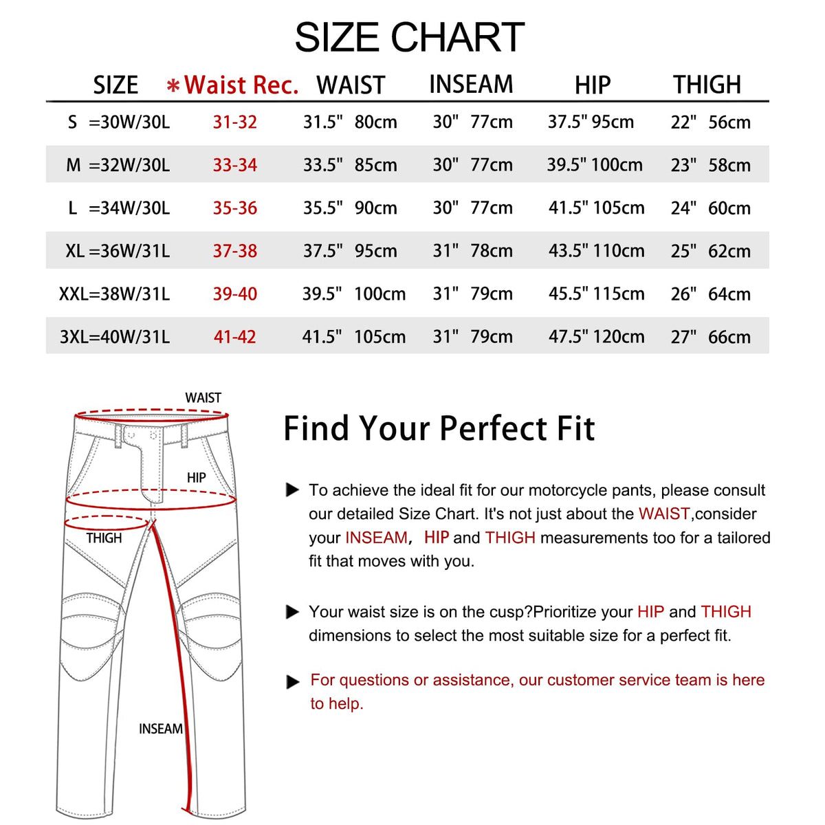 CTBQiTom Men's Motorcycle Pants with Aramid Protective Liner Motorcycle Trousers with Removable Armor CE,Black,30W/30L