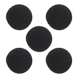 Trivets for Hot Dishes 8in Heat-Resistant 5-Pack – Black