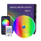 Neon RGB LED Strip USB 5V IP67 Music Sync App & Remote – 2m
