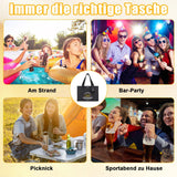 Bottle Carrier Bag 6-Bottle Beer Carrier with Opener Gift for Men – Holds 6 Bottles