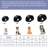 KOPBTBOY Earmuffs for Dogs, Hearing Protection for Dogs, Adjustable Dog Noise Reduction Earmuffs, Sound Insulation and Noise Reduction Hearing Protection for Dogs (White, M)