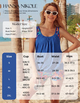 Two-Piece Tankini Swimsuit Tank Top & Briefs Beach Pool Vacation – One Size