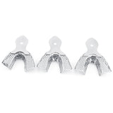 Dental Impression Trays Stainless Steel Autoclavable Upper & Lower – 6pcs