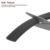 Silicone Foam Sealing Strip Solid Weatherproof Sponge Rubber 0.2in x 0.8in x 16.4ft – Black