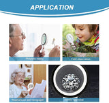 Magnifying Glass with 12 LED Light - 30X Handheld Magnifying Glass Reading Magnifier, High Clarity & Lightweight, for Seniors, Children, Jewelers, Hobbies