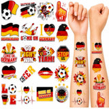 Tatuaje temporare impermeabile față și corp tematică fotbal Cupa Mondială 2026, set 40 buc – Diverse