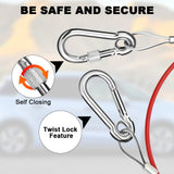 Trailer Breakaway Cable Hook 400kg Pull-Out Force Safety Cable – 1 m