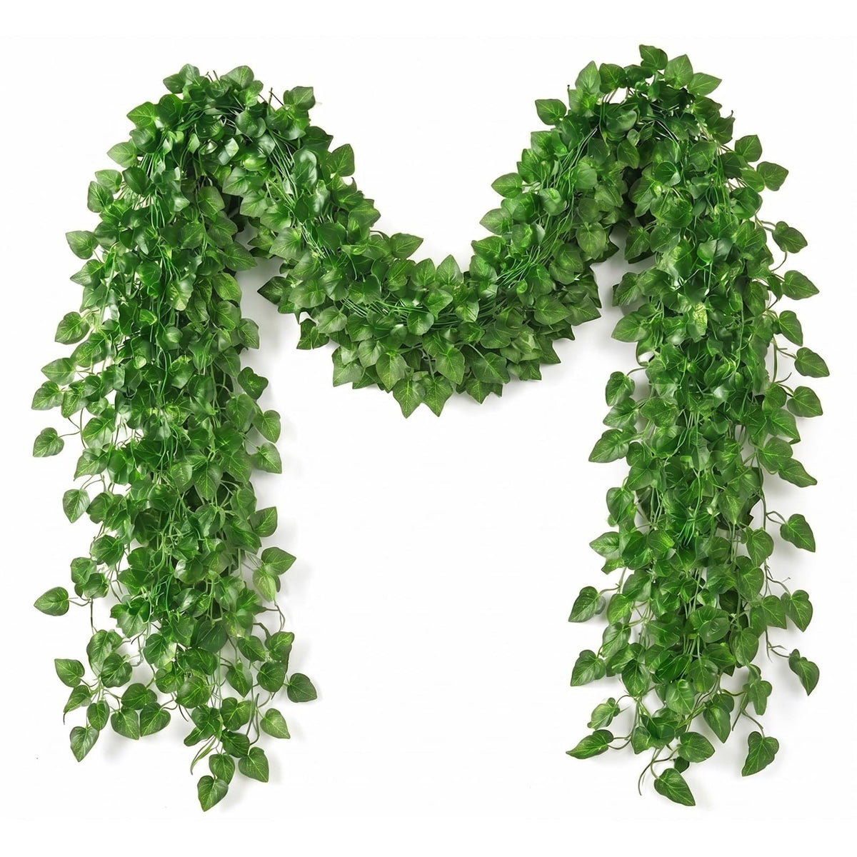 Artificial Ivy Garland Hanging Faux Vine Green 12pcs – 25.2m