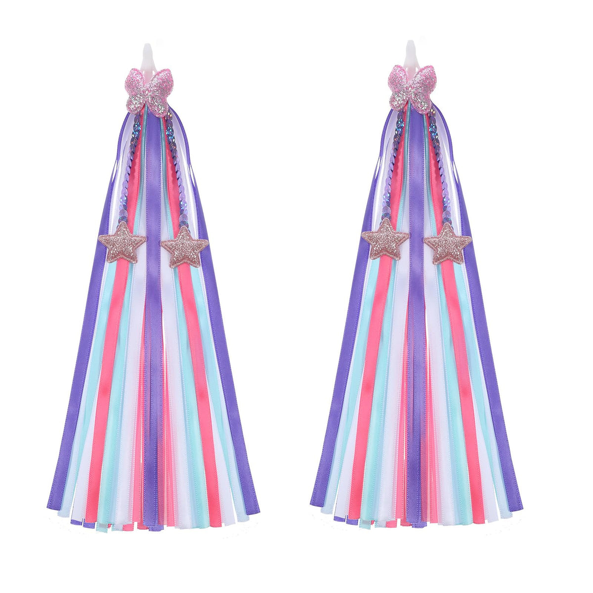 Handlebar Fringes Pair for Children's Bikes & Scooters Colorful Streamers – Multi
