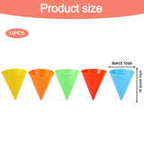 Reusable Snow Cone Cups 10-Pack 10.3x8cm Plastic for Machines – Multicolour
