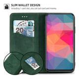 Husă tip carte din piele ecologică pentru Xiaomi 13 cu închidere magnetică și suport carduri