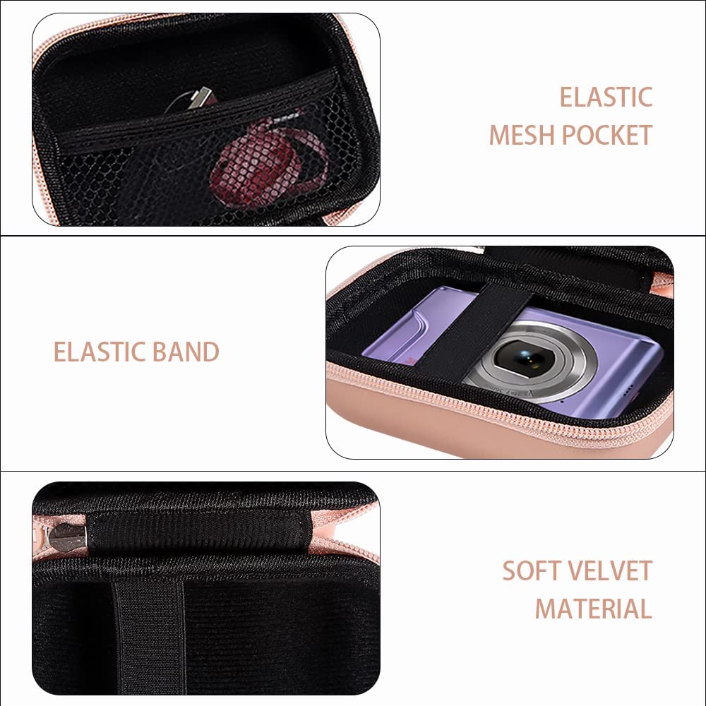 Protective Kids Camera Case Compatible ITSHINY/WOWGO 3.5in - Pink
