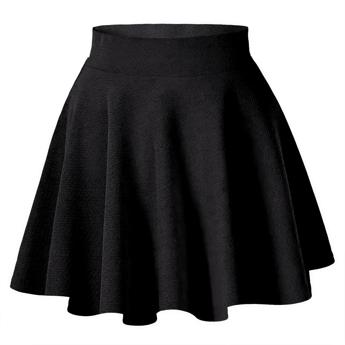 Fustă scurtă plisată skater cu pantaloni scurți integrați damă – Negru XXL