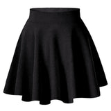 Fustă scurtă plisată skater cu pantaloni scurți integrați damă – Negru XXL