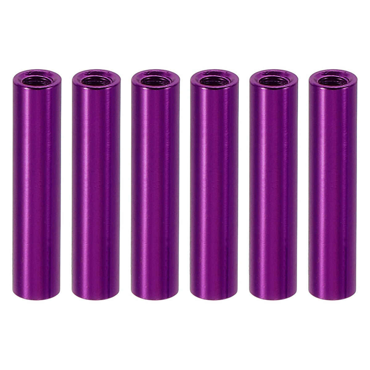 Distanțiere filetate din aluminiu M3 22 mm, set 6 bucăți – Mov