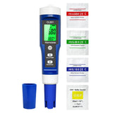 Water Quality Tester 5-in-1 pH Chlorine ORP Temperature – Handheld