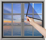 Window Mosquito Net Fly Curtain Easy Install No Drilling – 60x80cm