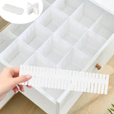 Separatoare reglabile modulare pentru sertare 32x7 cm, set 24 bucăți