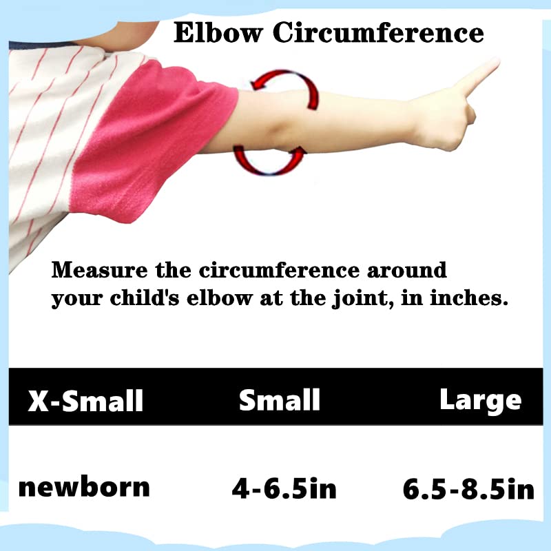 Elbow Immobilizer Splint Pair Prevent Scratching Face Thumb Sucking IV Tube Pulling for Babies – Small 2PCS