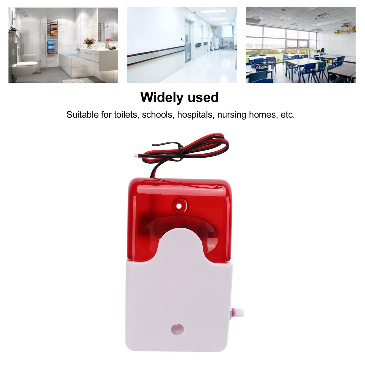 Sirenă de alarmă opto-acustică 110 dB cu lumină stroboscopică de avertizare 220V