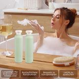Refillable Travel Bottles Set Leakproof Flip Lid 260ml Toiletry Containers – Green