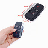 5-Button Replacement Key Case for Land Rover & Jaguar Fits Evoque/Discovery/Freelander – Compatible