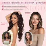 Clip-in Human Hair Extensions 25cm 5pc 7-clips Remy Invisible – Colour 18RP613R