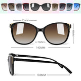 Ochelari de soare damă polarizați ochi de pisică Face Shadow protecție UV400